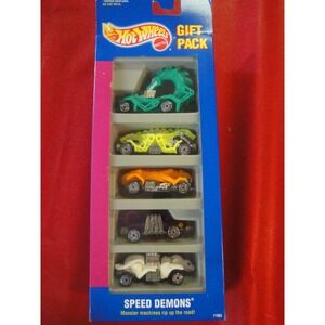 HOT WHEELS Toys 5 car gift pack Speed demons MONSTER Machines NEW
